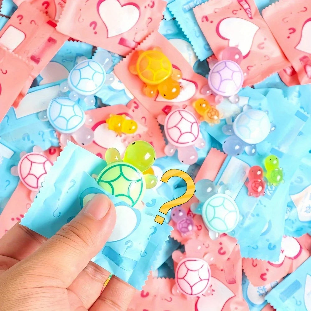 Mini Glow-in-the-Dark Resin Turtle Blind Bags 10/20 Pcs