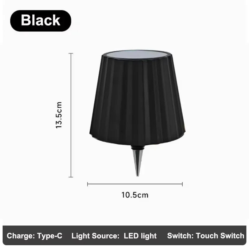 Wireless Table Lamp For Wine Bottles LED Bottle Light For Outdoor Use Touch Control Ideal For Restaurants Bars Festival Party Peaceful Pleasures Health and Wellness D Style-Black RGB Mode
