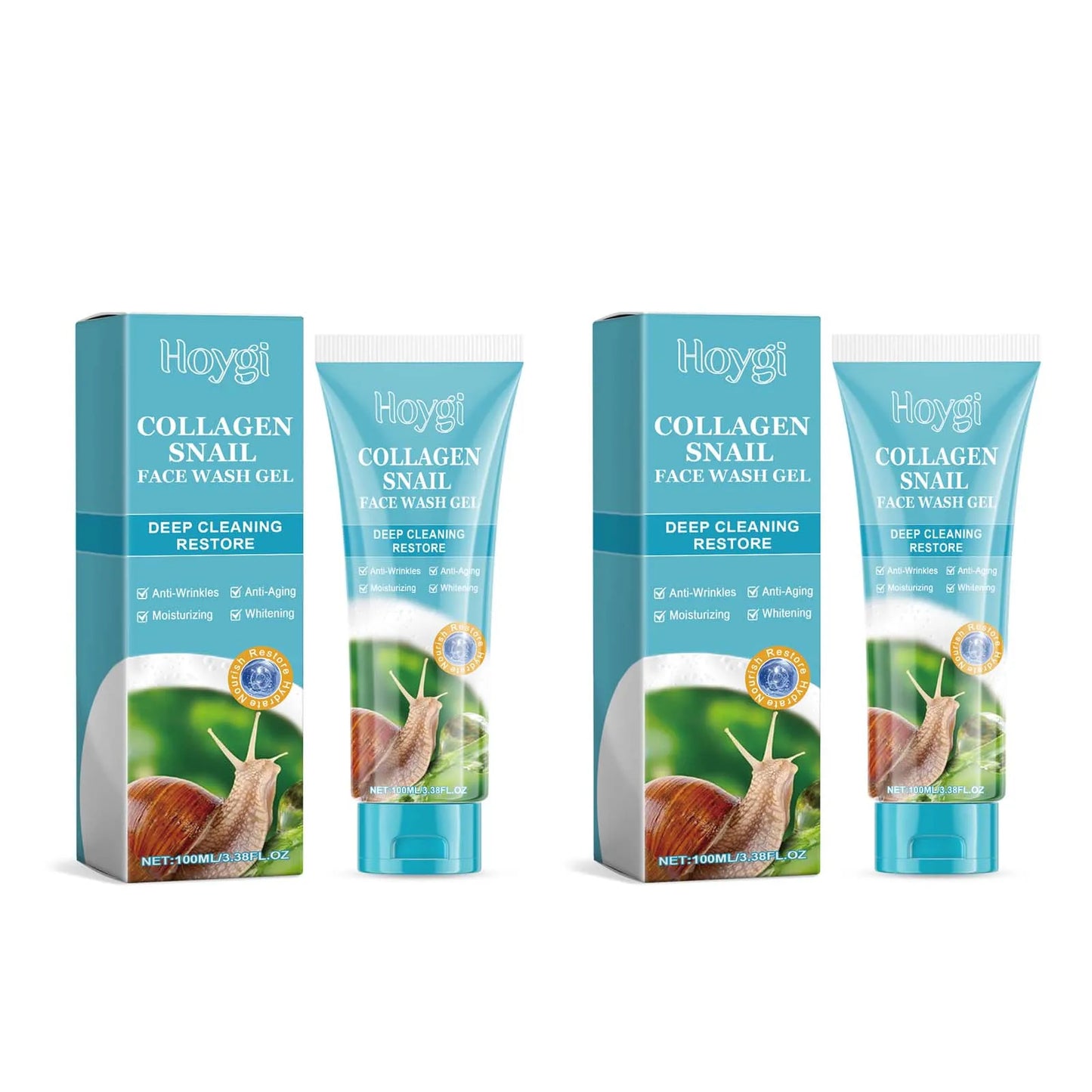 Collagen Snail Cleansing Gel – Pore-Minimizing Facial Cleanser