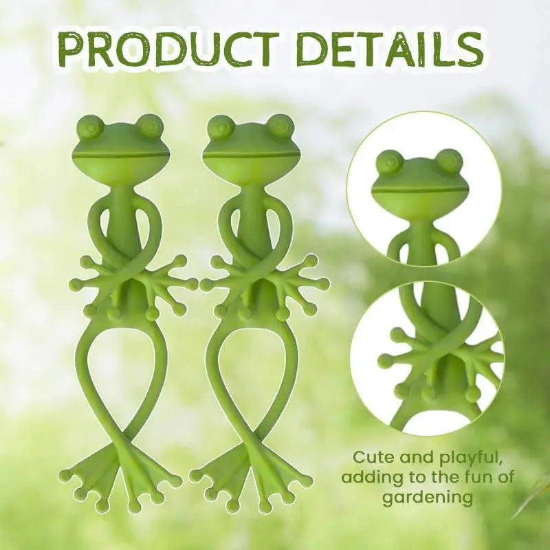 Frog Plant Support Clips – Decorative Plastic Plant Stand Plant Support Clip Peaceful Pleasures Health and Wellness
