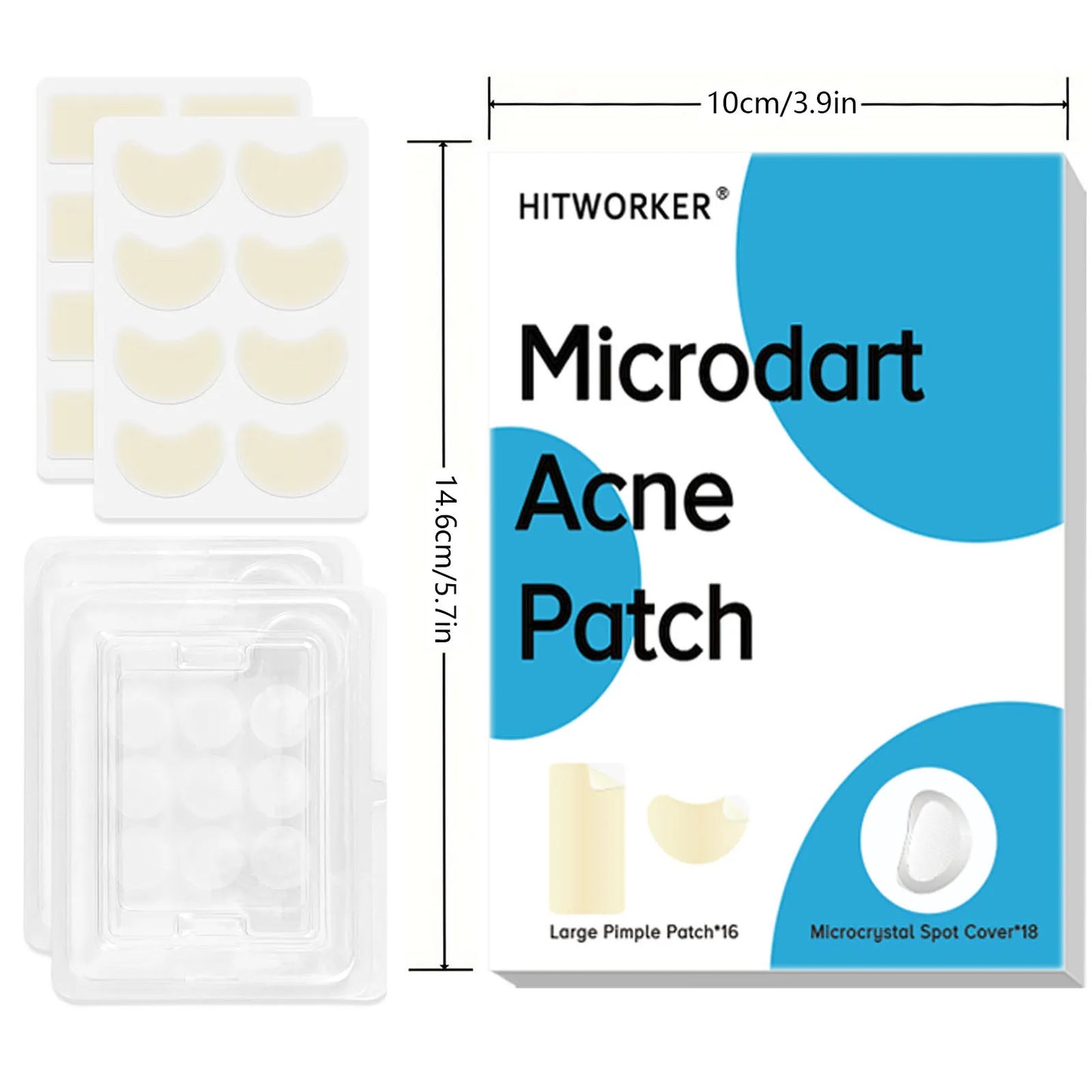 Hydrocolloid Acne Patches – Invisible, Waterproof, All Skin Types