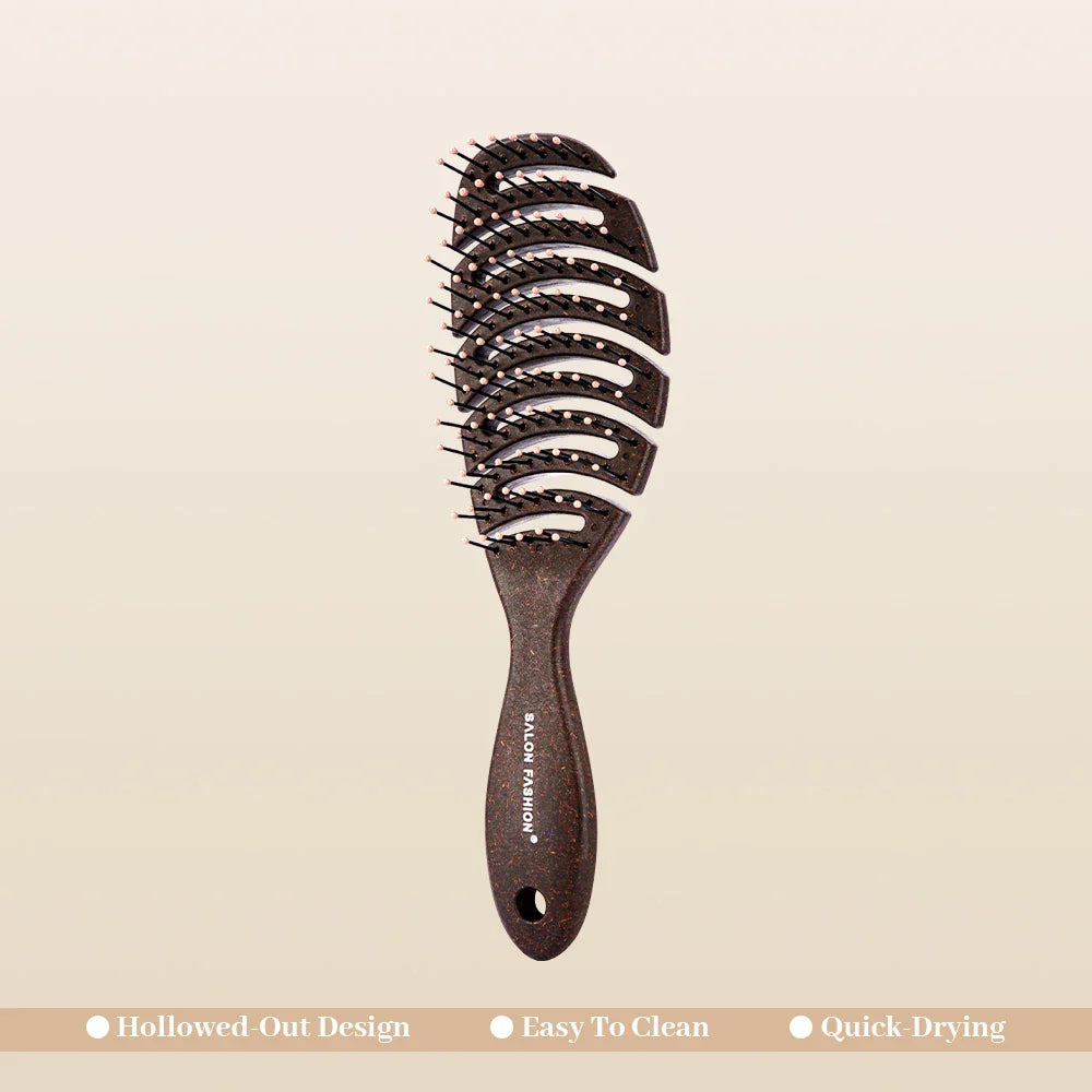 Hollow Anti-Static Hair Brush – Detangling Scalp Massage Comb
