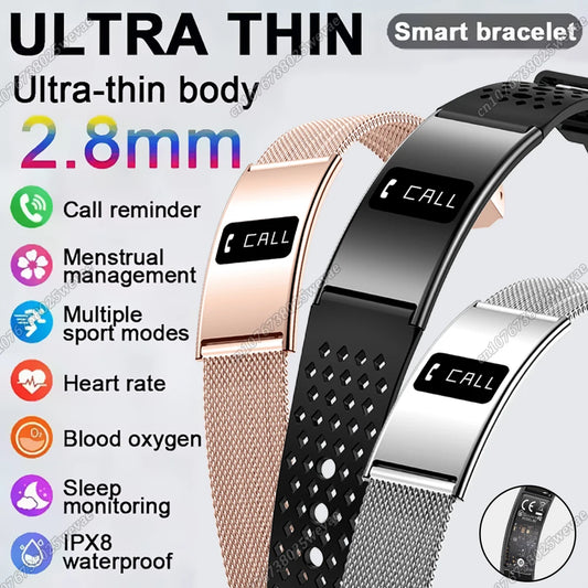Ultra-Thin Smart Fitness Bracelet – Heart Rate & Sleep Tracker Smart Fitness Bracelet Peaceful Pleasures Health and Wellness