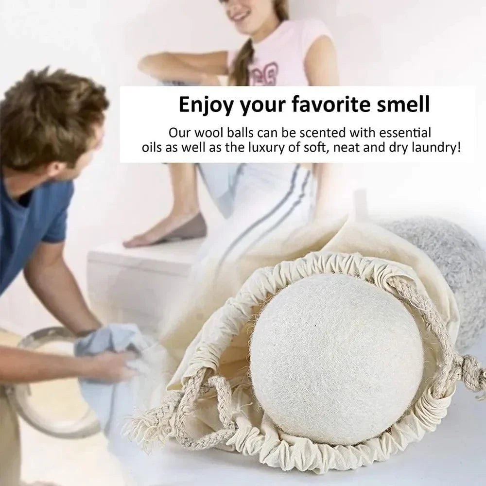 Wool Dryer Balls – Anti-Static Reusable Fabric Softener