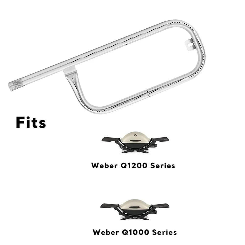 Q1000 Q1200 Grills Burner-Tube Wear-Resistant Stainless Steel Webers Q Series Gas-Grill Durable Grill Accessories for Cooking BB Peaceful Pleasures Health and Wellness