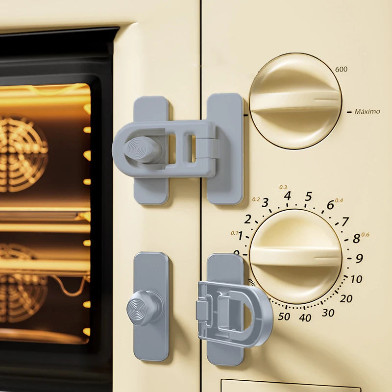 New 1pc Multifunction Useful Refrigerator Door Latch New Plastic Baby Safety Lock Kids Security Protection Cabinet Drawer Lock Peaceful Pleasures Health and Wellness