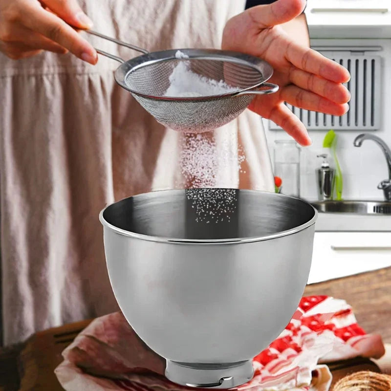 Stainless Steel Mixer Bowl for KitchenAid 4.5–5 Qt Tilt-Head Stand Mixers – Dishwasher Safe Peaceful Pleasures Health and Wellness