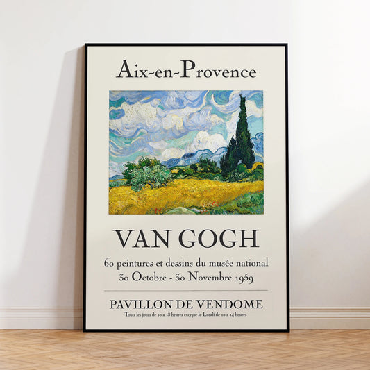 Van Gogh Aix-en-Provence Canvas Wall Art Print | Home Decor Canvas Wall Art Print Peaceful Pleasures Health and Wellness G4292 21x30cm Unframed