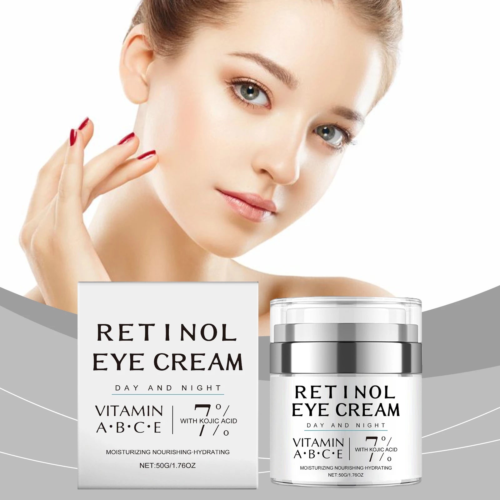 Retinol Firming Eye Cream Promote Skin Microcirculation Improve Drying Relieve Eye Bags Inhibit Melanin Moisturizing Eye Cream Peaceful Pleasures Health and Wellness