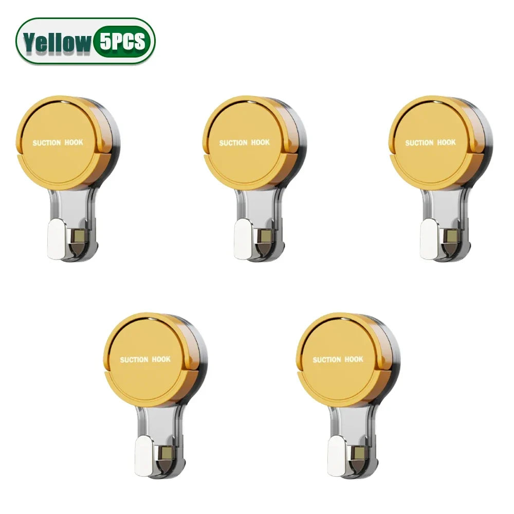 Reusable Suction Cup Hooks – Waterproof Bathroom Wall Hooks