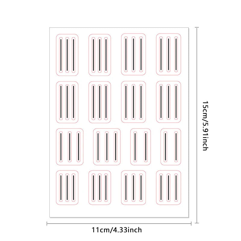 1 Sheet Transparent French Manicure Guide Stickers Strong Adhesive Nail Art Decals French Manicure DIY Stencil 3D Styling Tools Peaceful Pleasures Health and Wellness