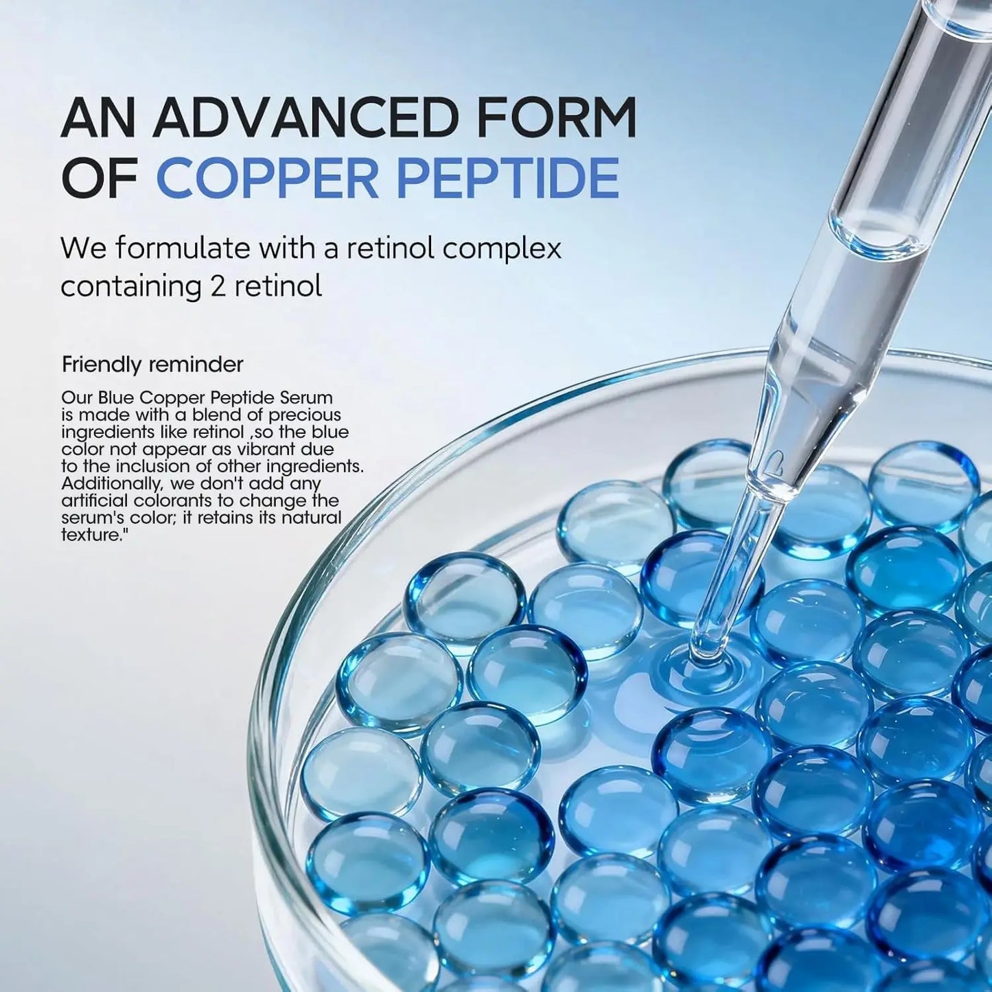 New Blue Copper Peptide Capsule Face Serum Wrinkle Remove Essence Tightens Night Moisturizing Radiant Rejuvenation Skin Care Peaceful Pleasures Health and Wellness