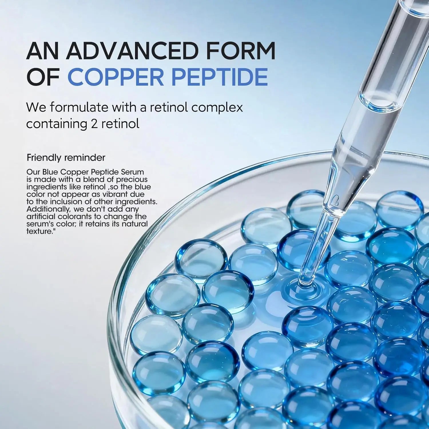 New Blue Copper Peptide Capsule Face Serum Wrinkle Remove Essence Tightens Night Moisturizing Radiant Rejuvenation Skin Care Peaceful Pleasures Health and Wellness