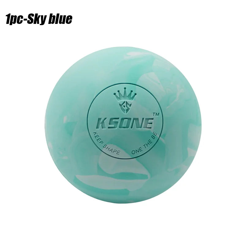 One Piece Yoga Massage Ball Fascia Ball Solid Rubber Ball Mixed Color Muscle Relaxation Ball For Muscle Recovery Peaceful Pleasures Health and Wellness Lake Blue