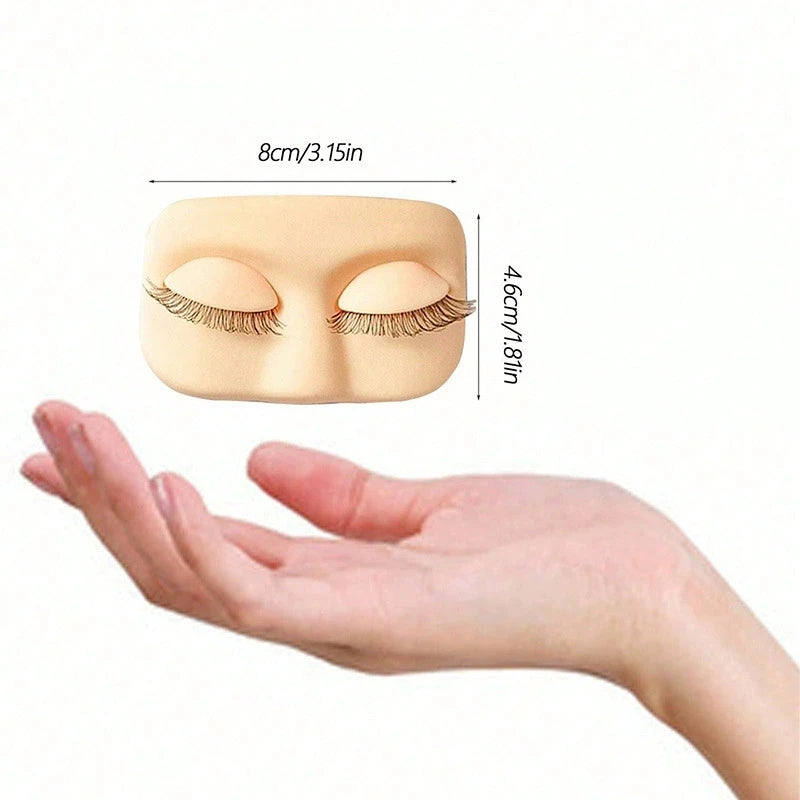 Mini Lash Training Head with Removable Eyelids | Practice Model Lash Training Model Peaceful Pleasures Health and Wellness A