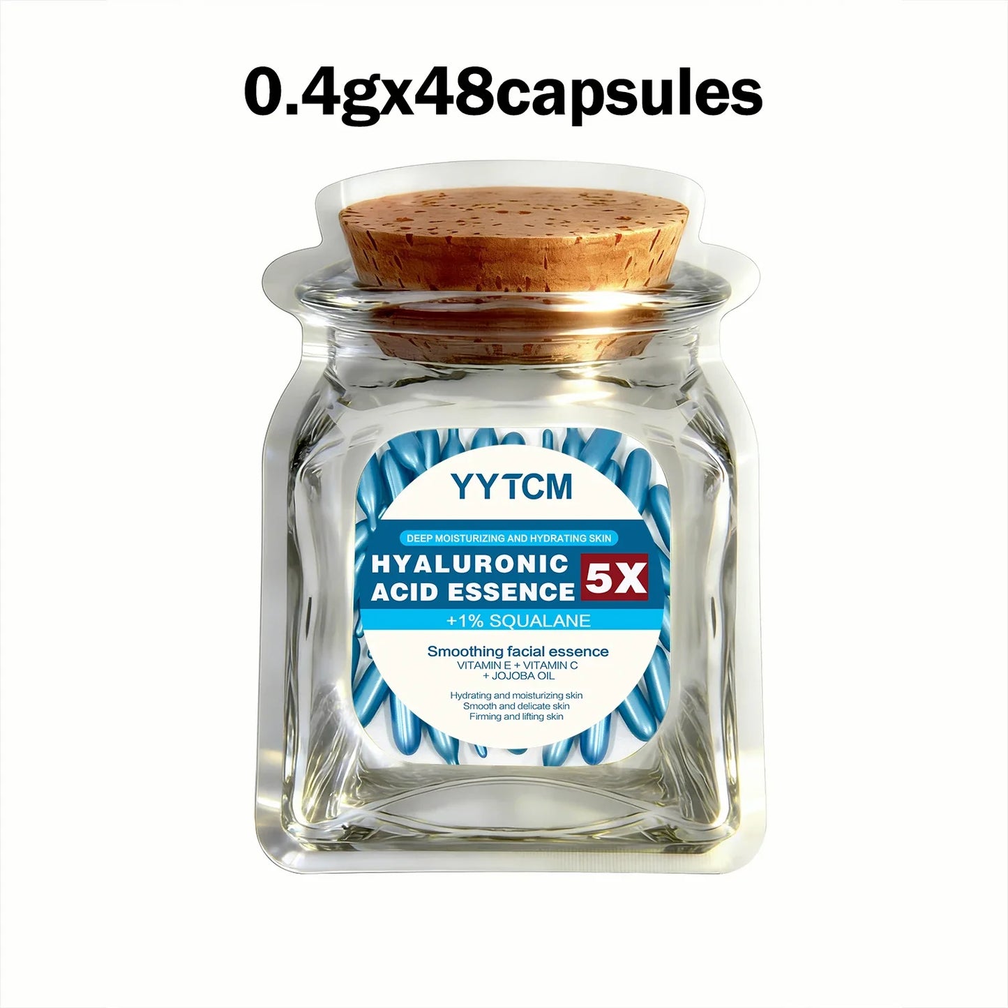 Hyaluronic Acid Brightening Face Serum Capsules | 18–180ct