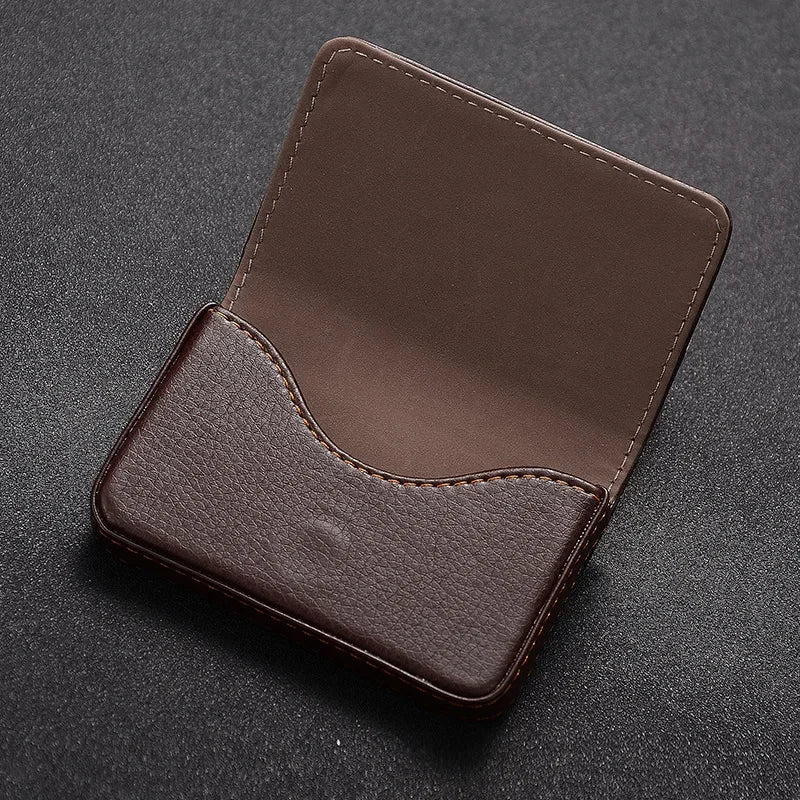 PU Leather Business Card Holder | Magnetic Slim Card Case