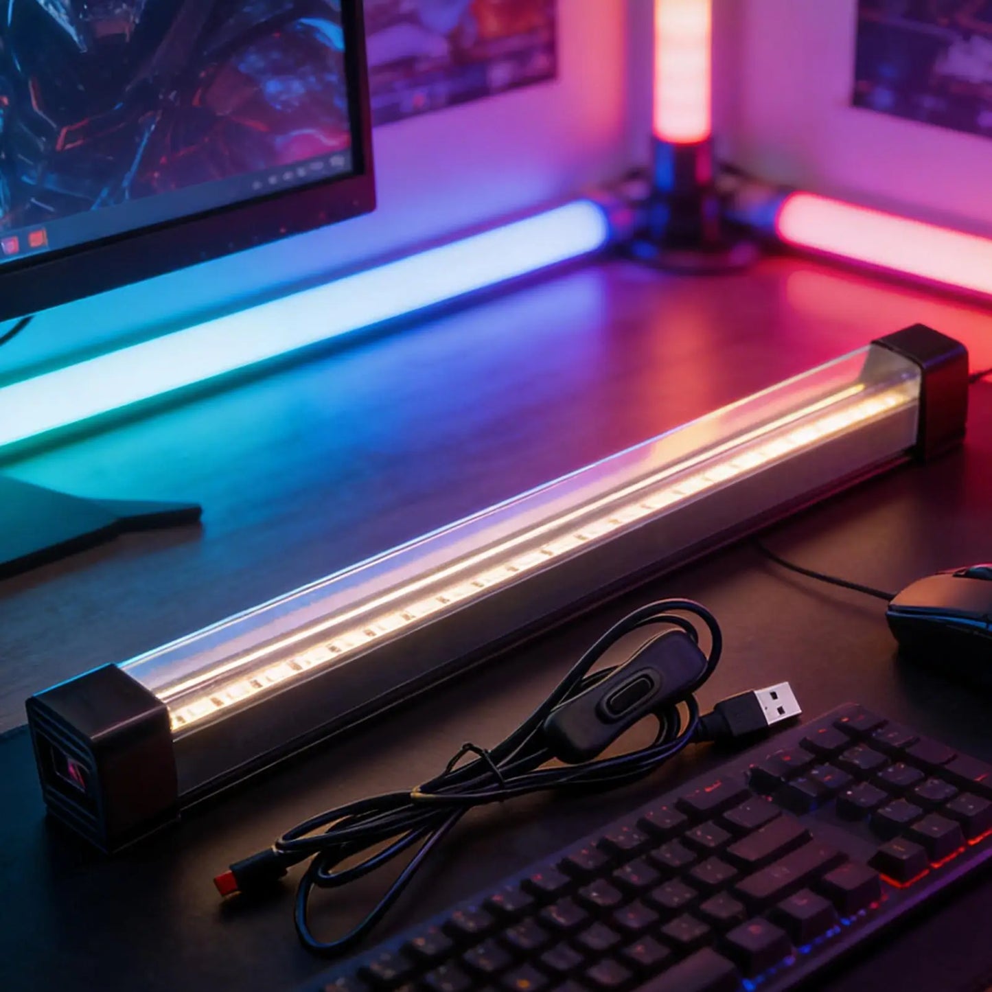 9W UV Black Light Bar – Magnetic Portable USB LED Strip