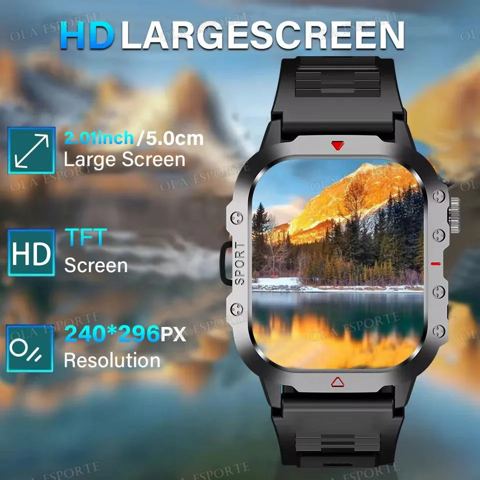 Military GPS Smart Watches For Men Flashlight Waterproof Outdoor Sport Tracker Bluetooth Call Smartwatch Man Women 2025 Pk h12 Peaceful Pleasures Health and Wellness