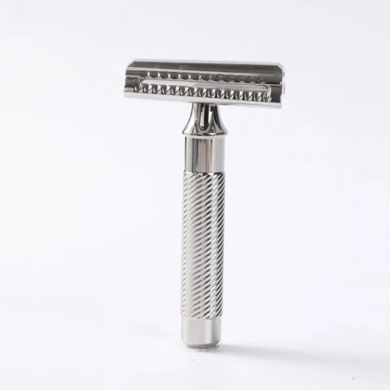 Yaqi Slant 37 Stainless Steel Safety Razor With 6Pcs Bottom Accessories Portable Razor With 1.00mm Blade Gap For Male Shaving Peaceful Pleasures Health and Wellness