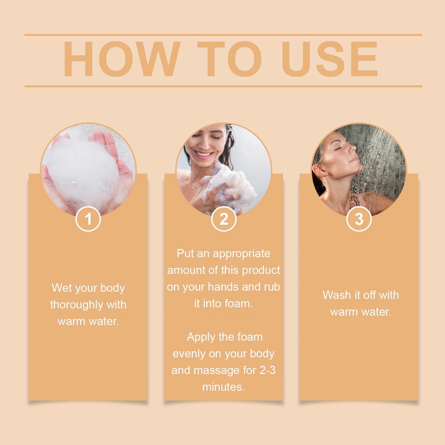 OceAura Persimmon Body Wash | Moisturizing Shower Gel 100ml
