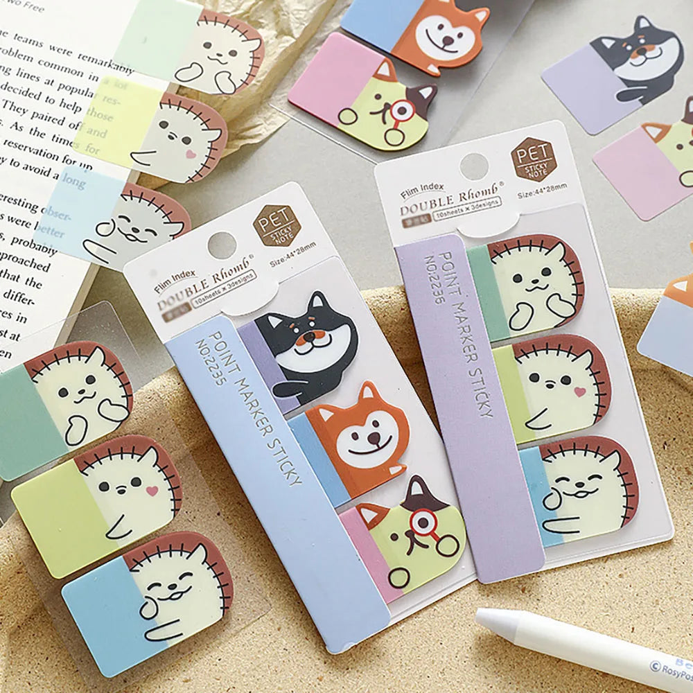 Share Time Index Sticky Convenience Sticker Cute Student Label