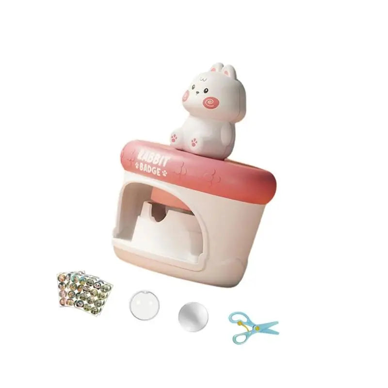 Kids Badge Maker Kit | Creative Art Craft Badge Press Machine