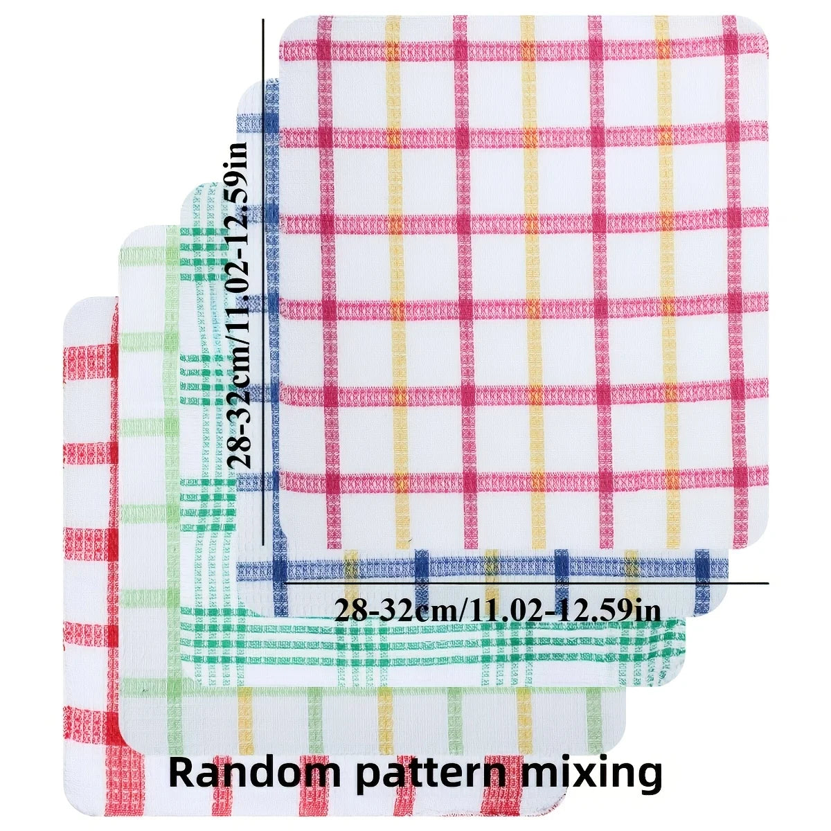Plaid Microfiber Kitchen Towels – Absorbent Dish Cloths 3–12 Pack Microfiber Dish Cloths Peaceful Pleasures Health and Wellness