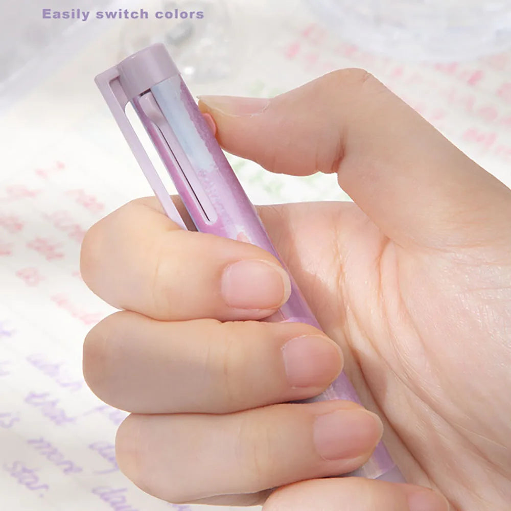 Three Press Neutral Pen Students Take Notes Quickly Smoothly Chinese
