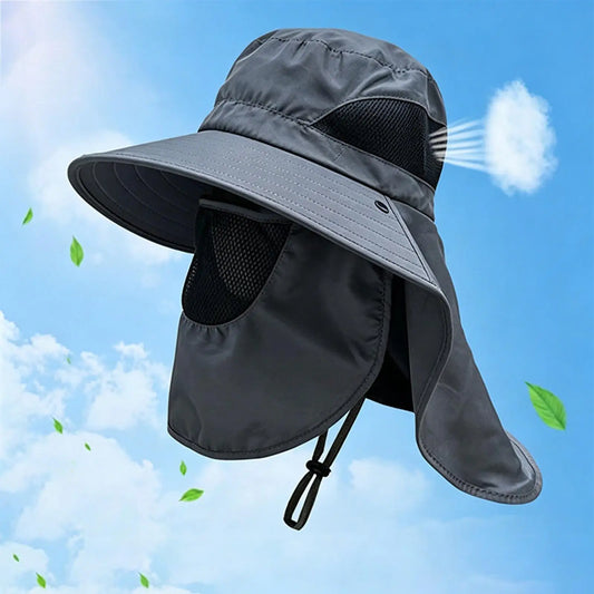 UPF 50+ Fishing Hat | Wide Brim Neck Flap Sun Hat UV Sun Hat Oasis Select