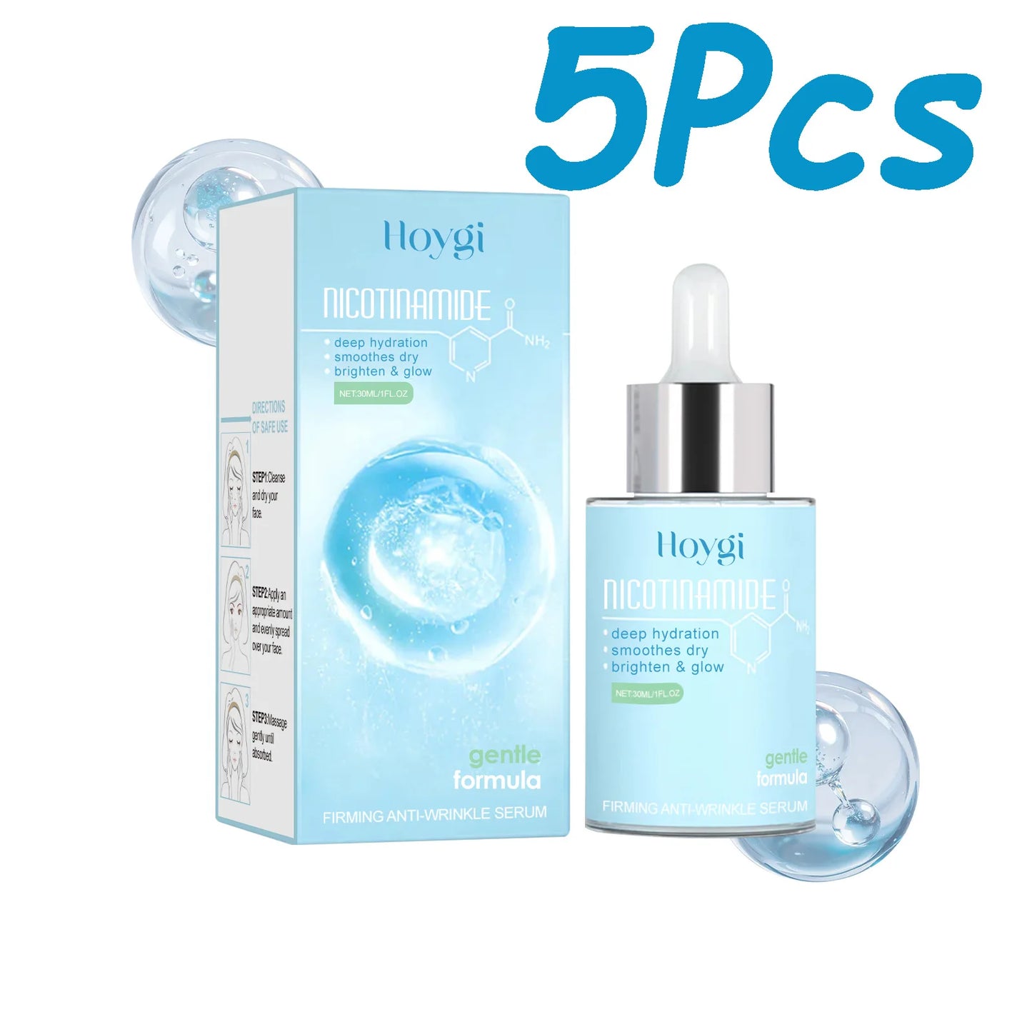 Firming Anti-Wrinkle Face Serum – Niacinamide & Hyaluronic Acid