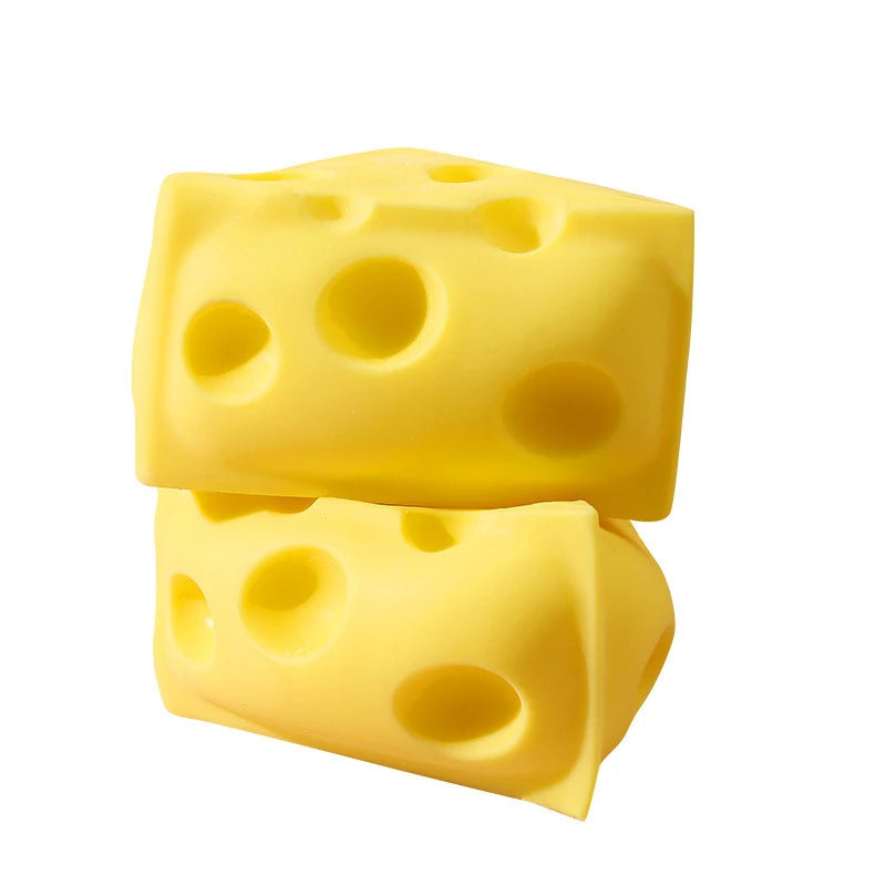 Soft Triangular Square Cheese Squeeze Toy Slow Rebound Thrust Relief Sensory Toy Soft Butter Cheese Fidget Toy Christmas Gift Peaceful Pleasures Health and Wellness