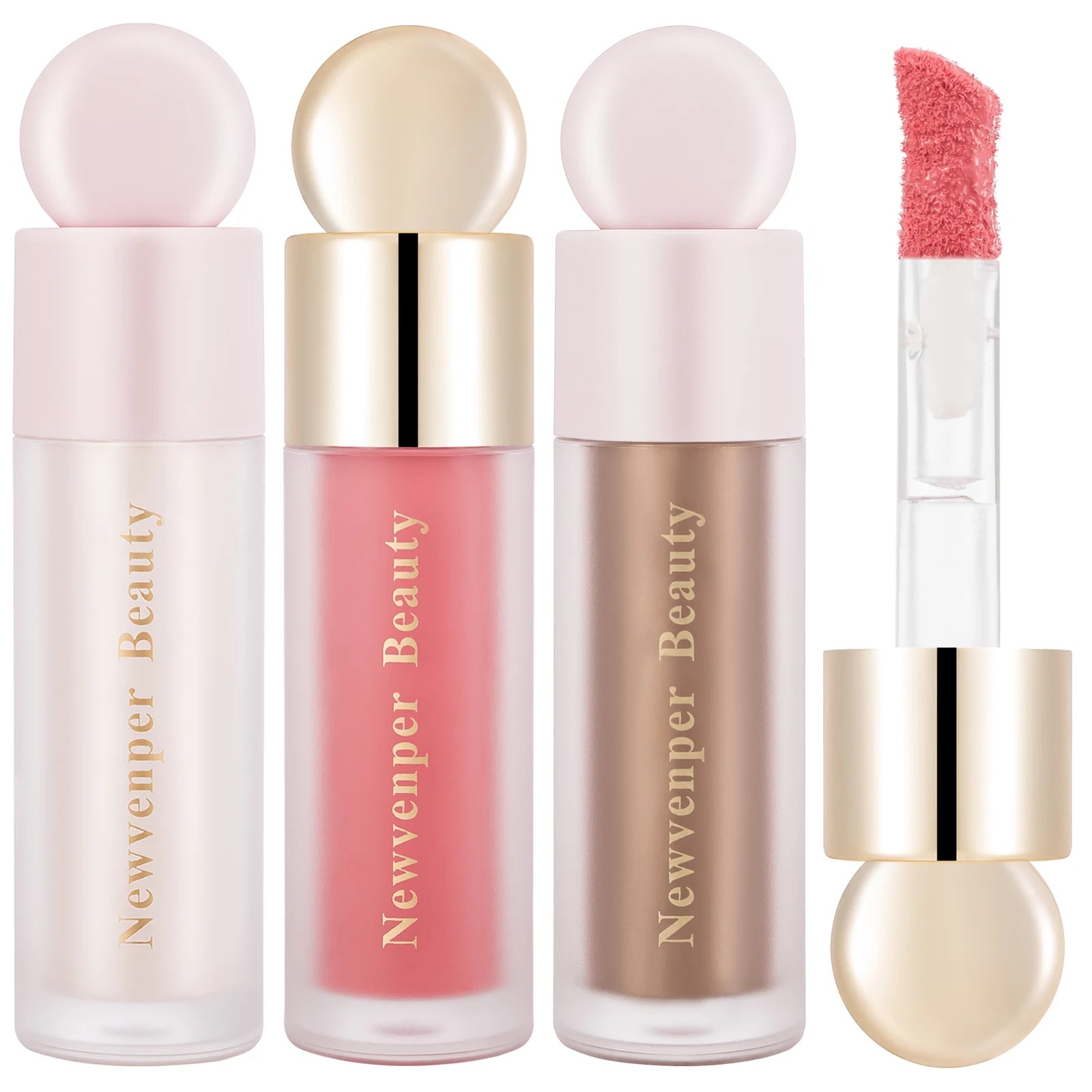 Liquid Highlighter, Blush & Contour Makeup Combo Peaceful Pleasures Health and Wellness WHITE
