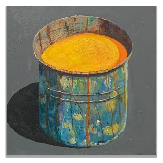 Hand-painted Oil Painting Paintings of Stephane Braud, Acrylic Painting, Paint Bucket with Paint Framed, Ready to Hang Peaceful Pleasures Health and Wellness