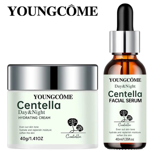 YOUNGCOME Centella Asiatica Serum & Hydrating Cream Facial Serum & Cream Oasis Select