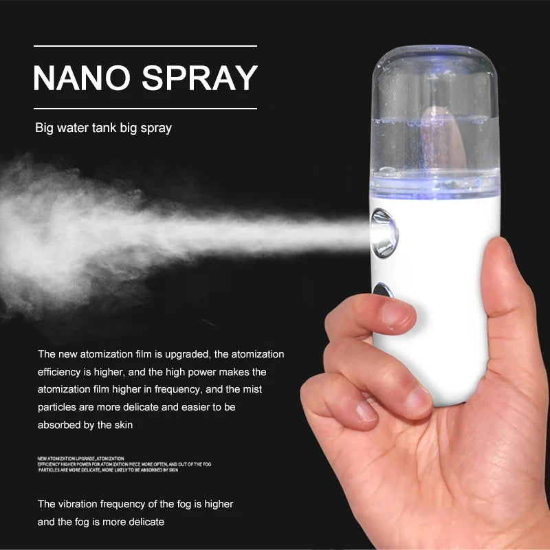 Portable Nano Mist Facial Steamer USB Rechargeable | HOMEFISH