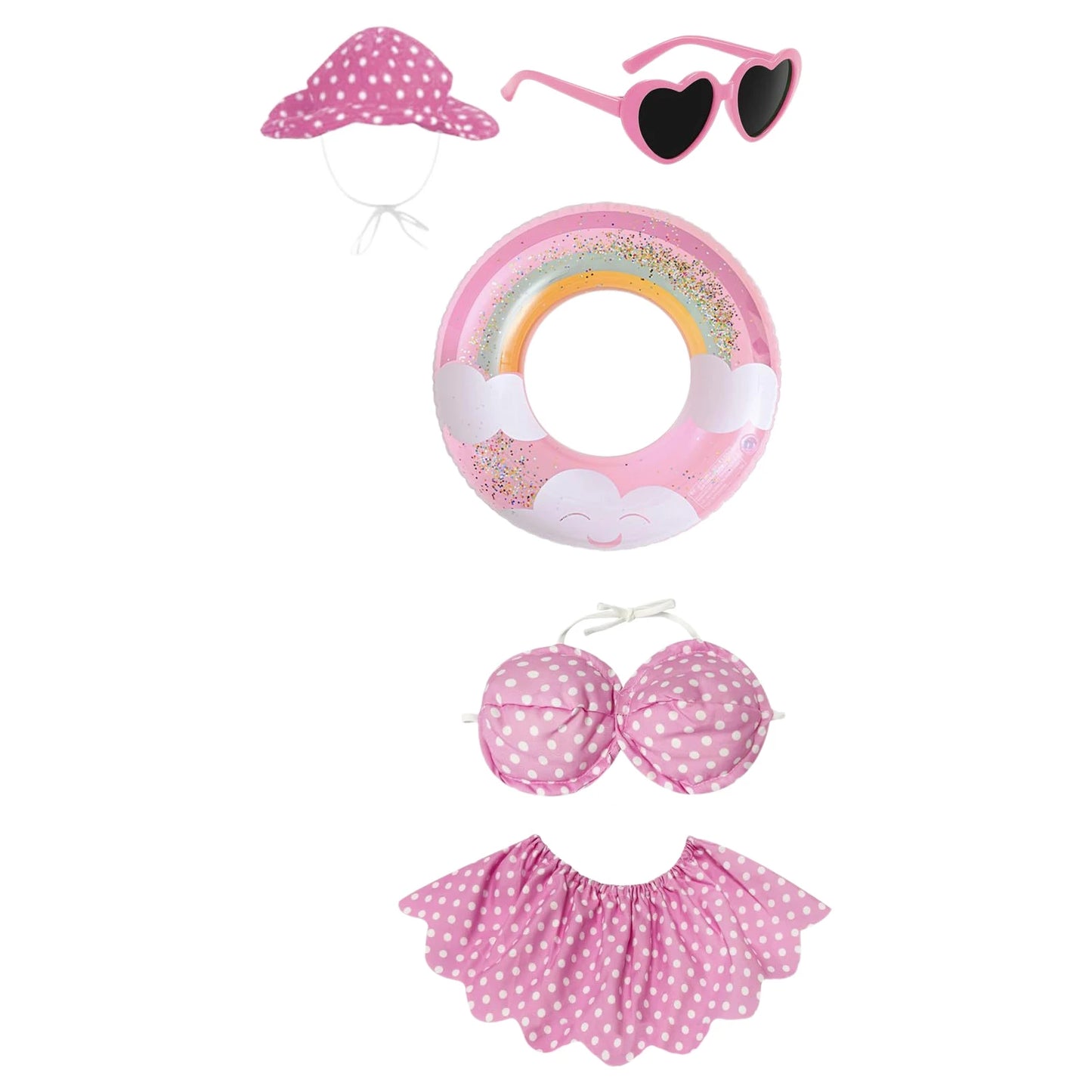 Bikini Porch Garden Geese Clothes 23 Inch Bikini Porch Goose Summer Outfit for Outdoor Garden Patio Decoration Peaceful Pleasures Health and Wellness pink 2