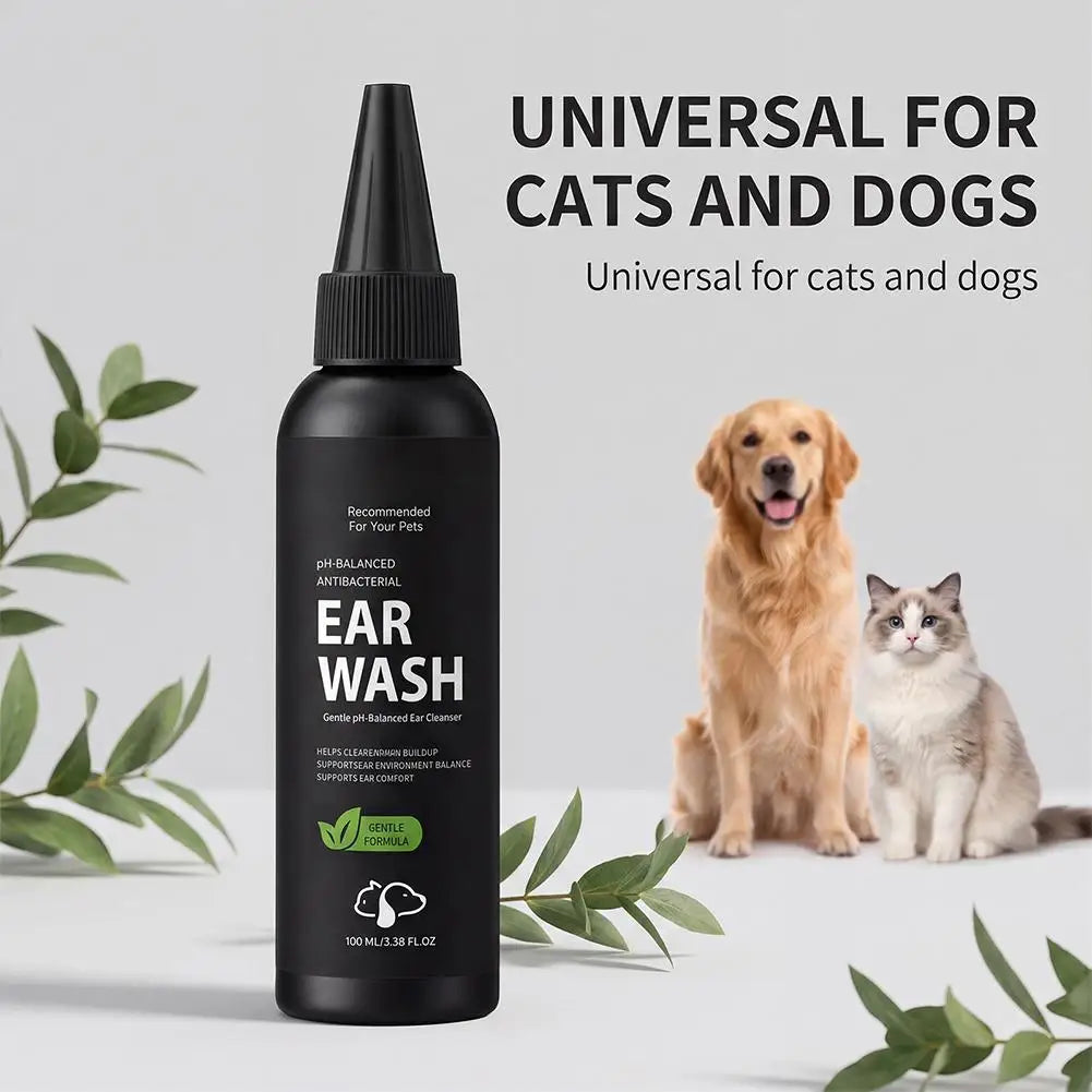 Pet Ear Cleaner Solution 100ml – Gentle Daily Dog Ear Care