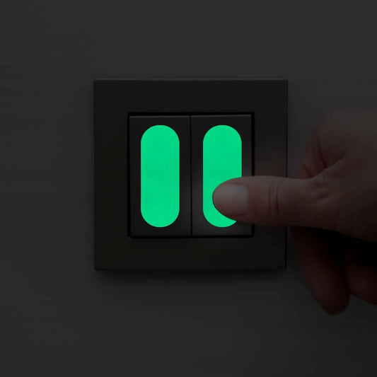 10 Luminous Stickers Reusable Suitable Switches Exit Signs Walls Peaceful Pleasures Health and Wellness 10pcs