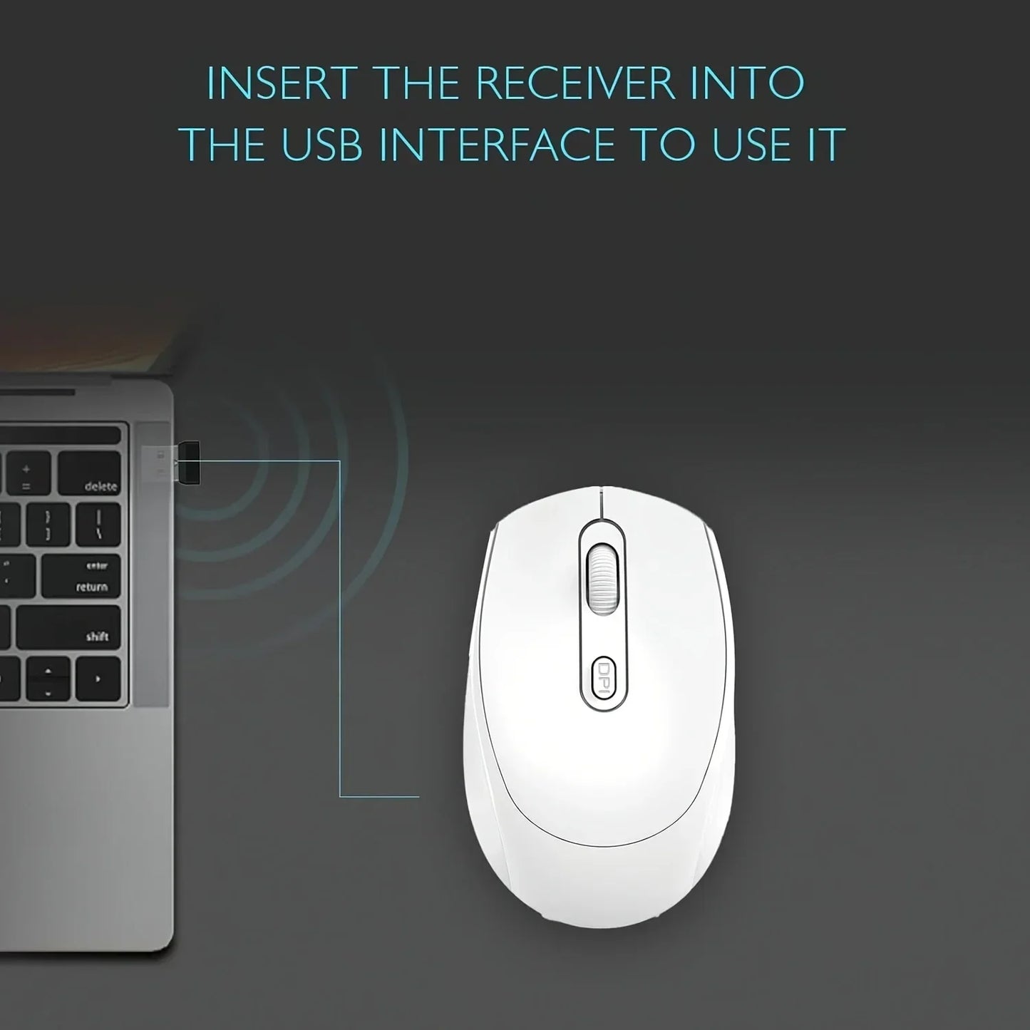 Dual-Mode Wireless Mouse, 2.4G+BT Ergonomic Optical Computer Mouse, 2.4G USB Mice For Laptop Pad PC Tablet Macbook Wireless Mice Peaceful Pleasures Health and Wellness