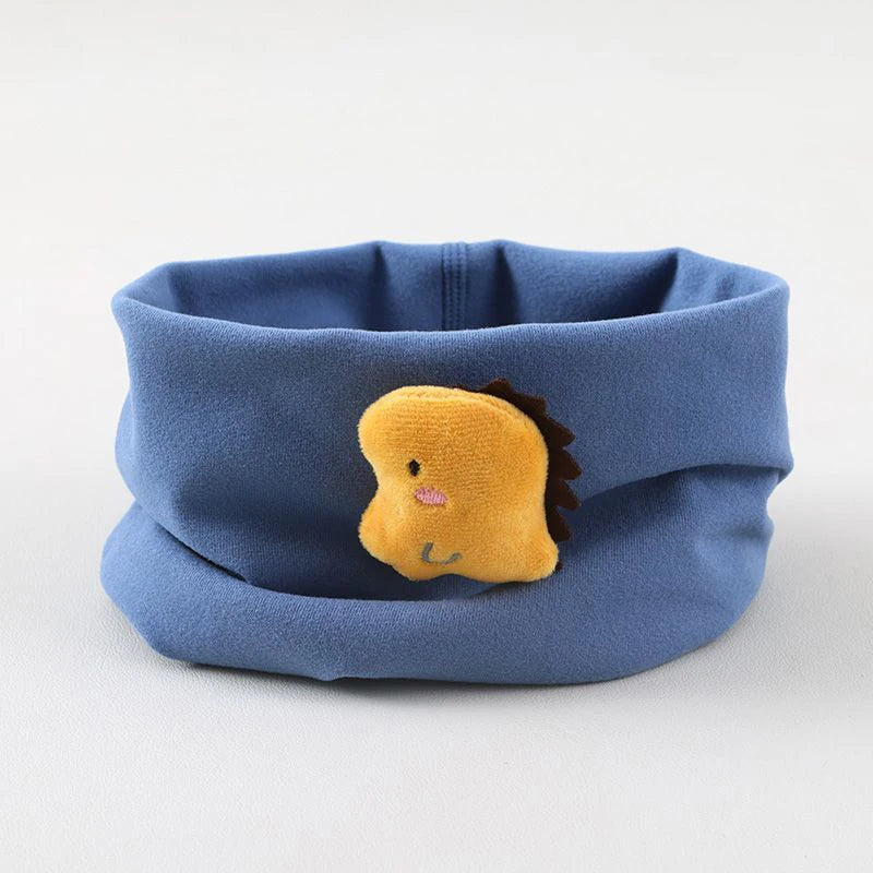 Kids Cartoon Neck Warmer Scarf | Windproof Velvet 1-3 Years Kids Neck Warmer Peaceful Pleasures Health and Wellness G Size fits all POLYESTER