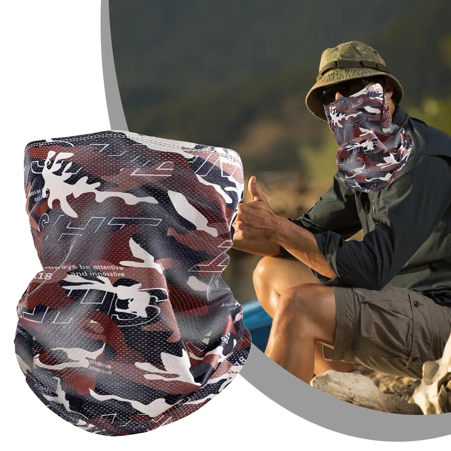 Breathable Cycling Face Gaiter | UV Protection Balaclava Scarf