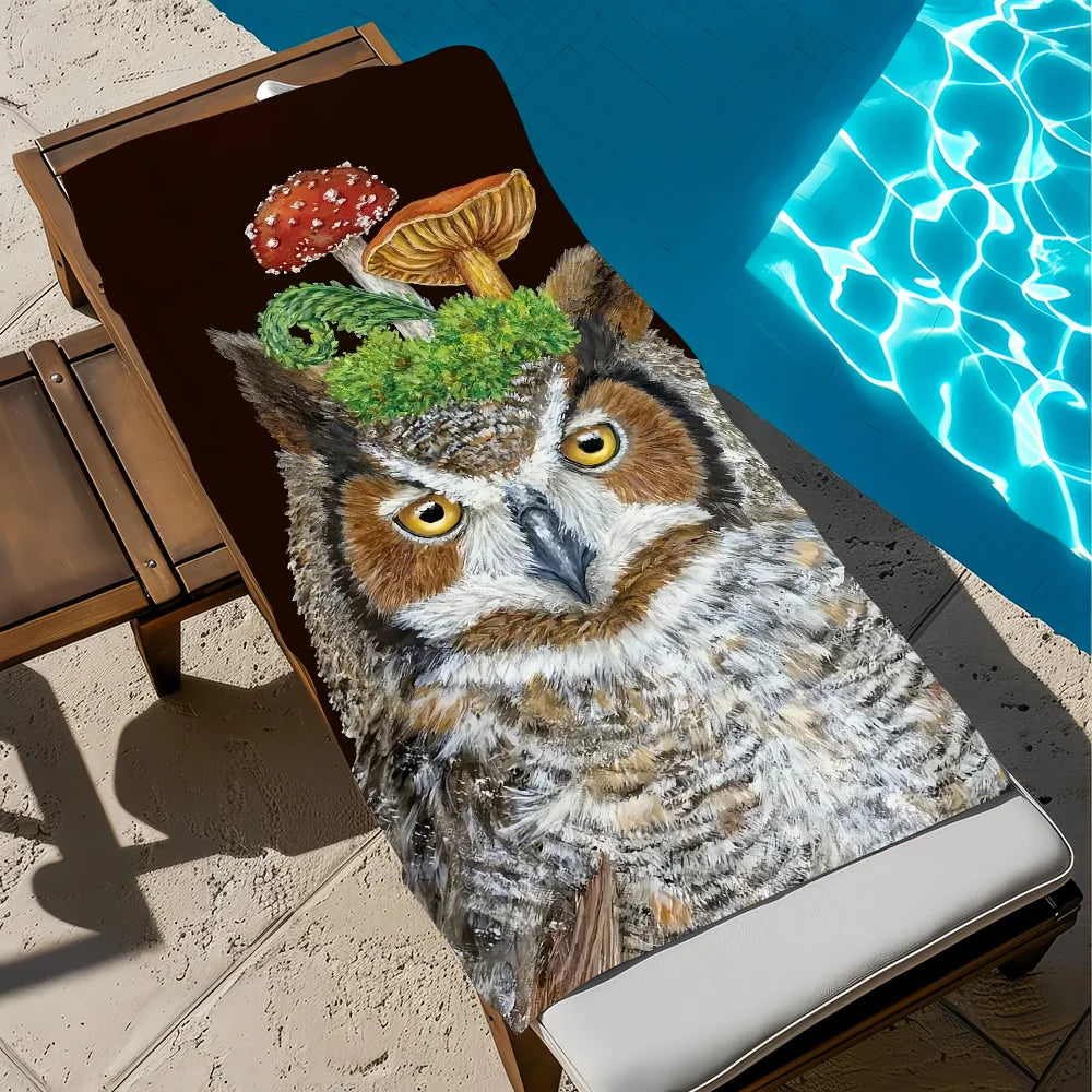 Quick-Dry Animal Print Beach Towel | Soft Microfiber Pool Towel Quick-Dry Beach Towel Peaceful Pleasures Health and Wellness z2 STJ70x140CM