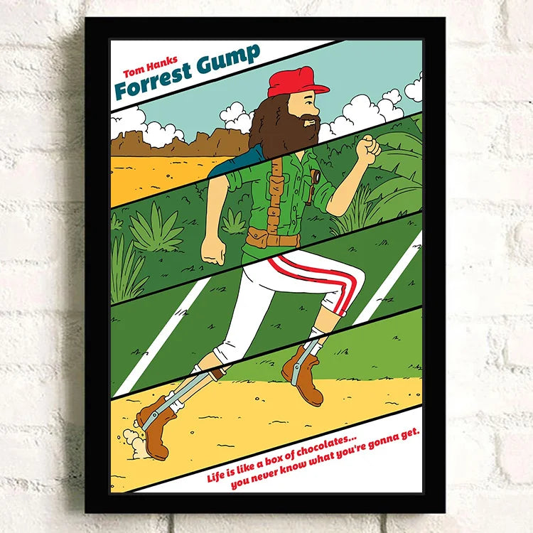 Forrest Gump Classic Movie Canvas Wall Art Poster | Home Decor