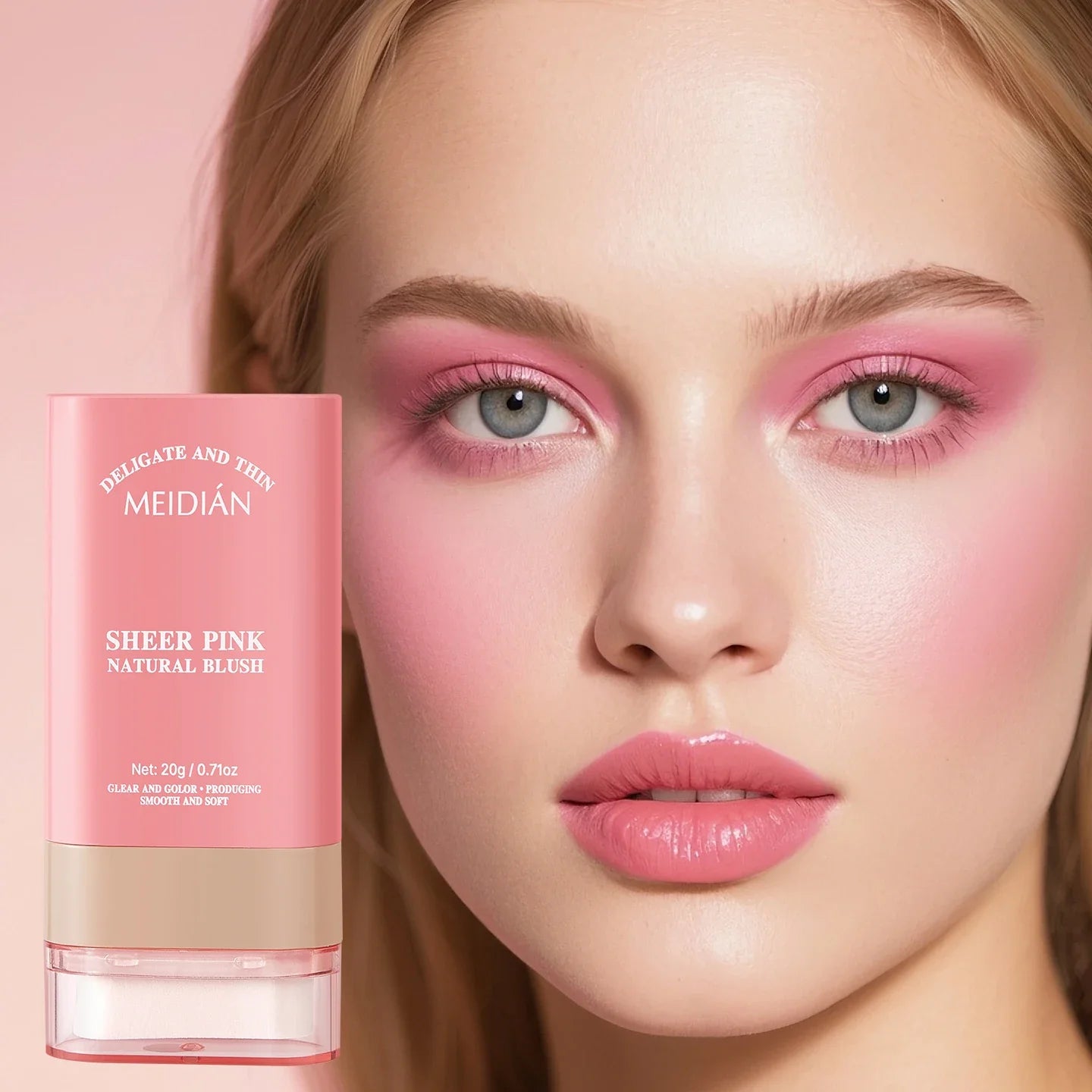 Natural Blush Stick – Long-Lasting & Lightweight Cheek Color