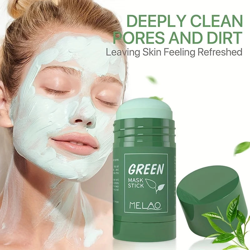 MELAO Green Tea Detox Clay Mask Stick – Purifying Mud Mask