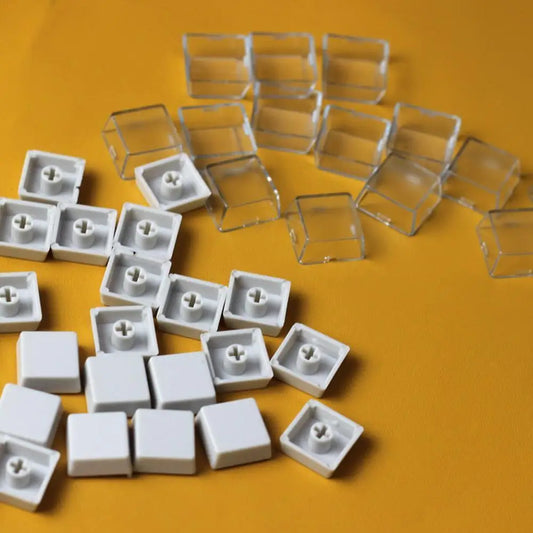 10-Pack Transparent Relegendable Keycaps for MX Switches Mechanical Keycaps Oasis Select