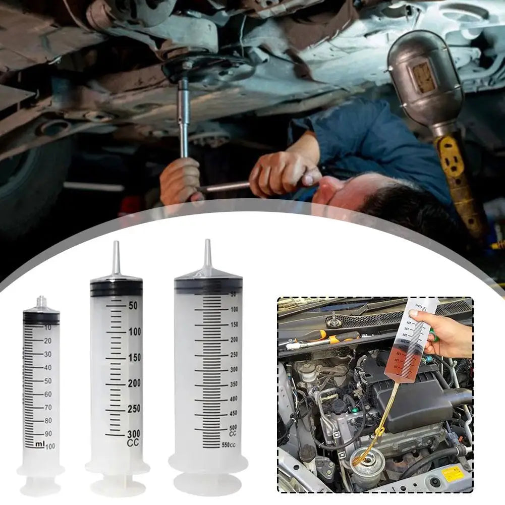 Large Oil Extractor Syringe 100/300/550ml – Vacuum Pump Reusable