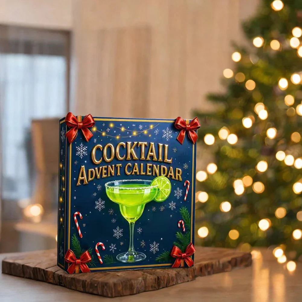 Cocktail Advent Calendar – 24 Acrylic Christmas Tree Ornaments