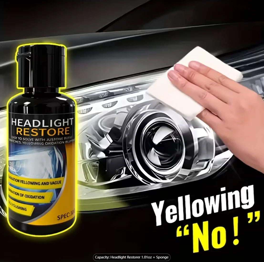 Headlight Restoration Paste – Polish, Brighten & Remove Oxidation